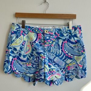 Lilly Pulitzer Buttercup Stretch Short 5” Inseam Size 6 Like New Condition